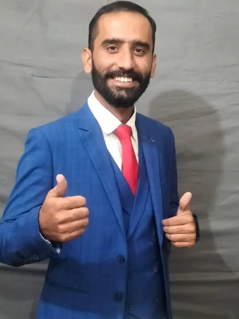 Sir Abdul Rehman standing